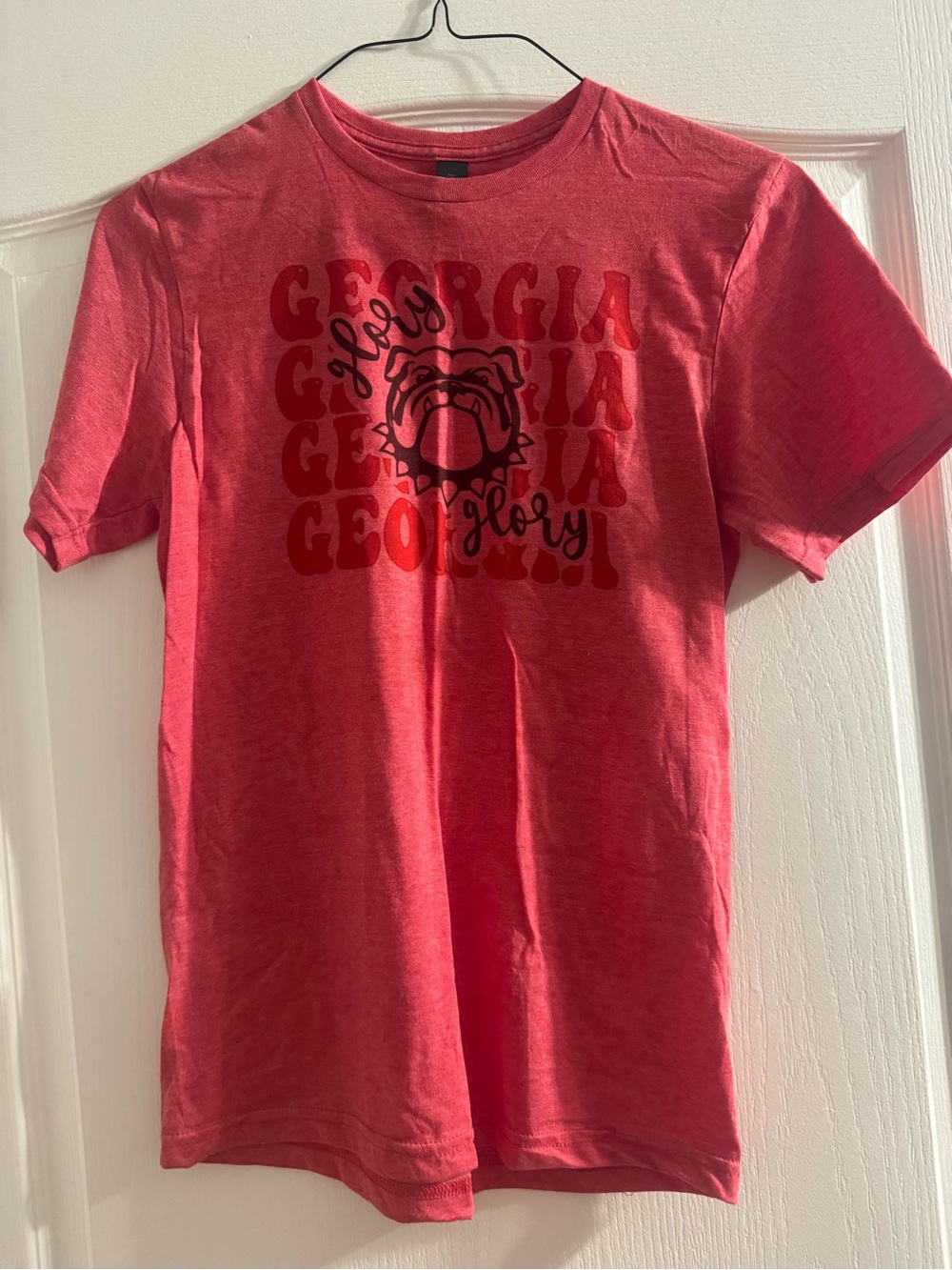 Gildan Red Women’s Georgia Bulldog Graphic Tee